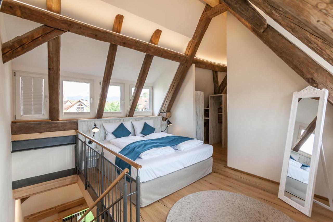 Baumgartners Dreiseithof - Historisch, Modern, Zentral Apartment บาดโครซิงเงน ภายนอก รูปภาพ